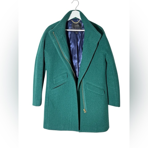 J.Crew Cocoon Coat in Stadium Cloth wool woman’s sz4 - Picture 2 of 5
